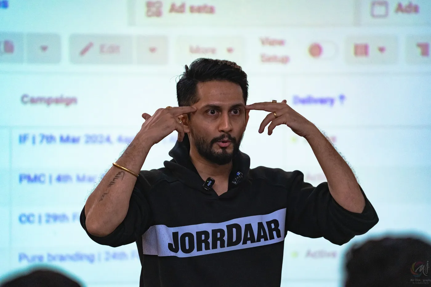 Digital Pratik teaching inside a real Meta Ads account