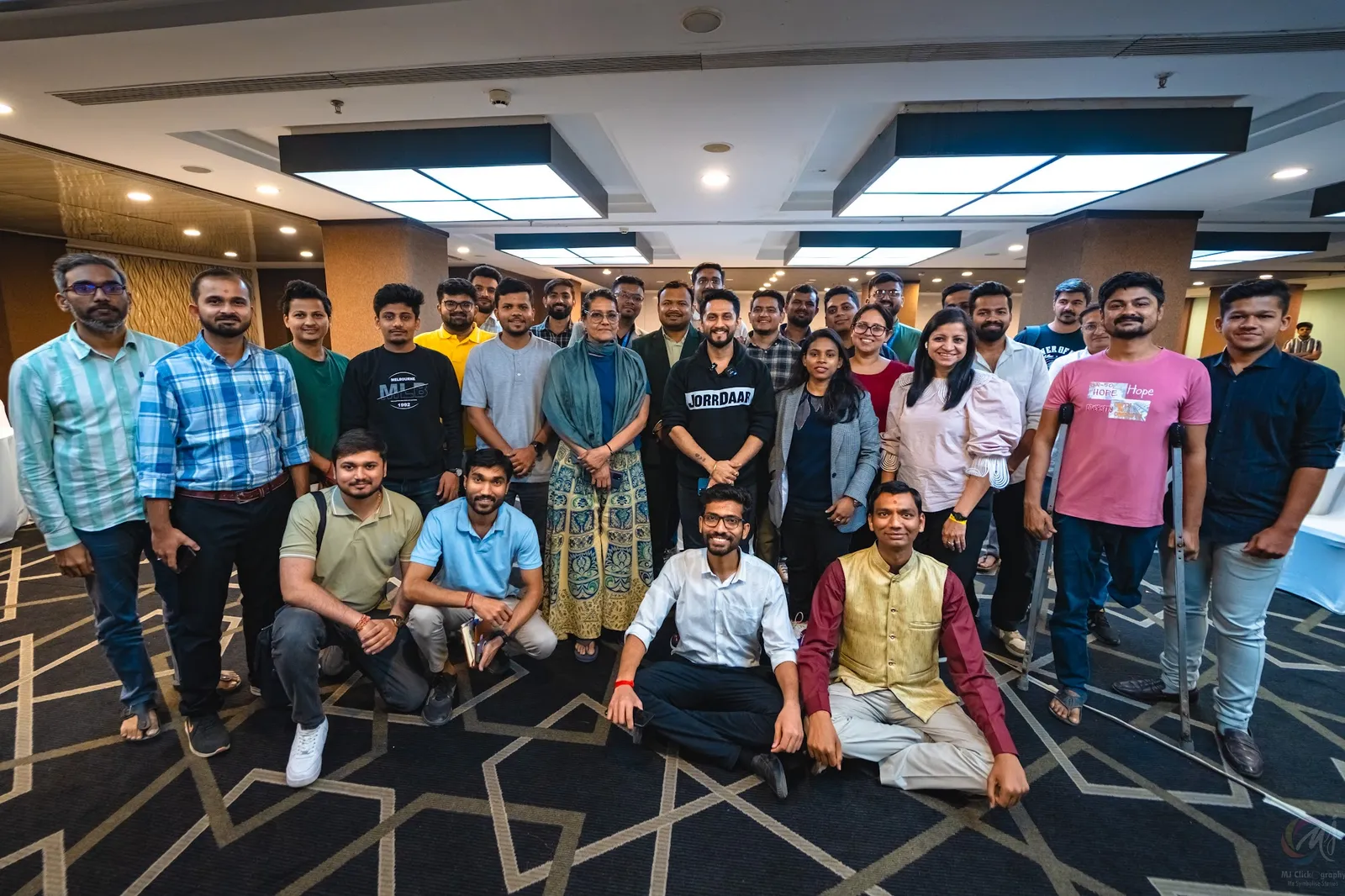 Digital Pratik with a full room of workshop attendees
